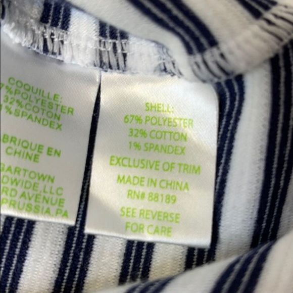 Lilly Pulitzer Little Charlene Navy Stripe Dress Girls Size XL 12/14 - Picture 8 of 10